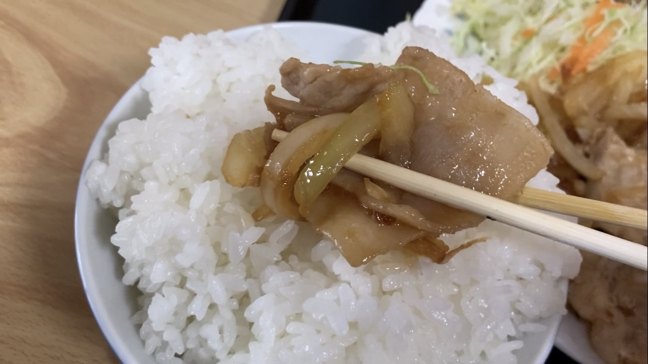 きぼし食堂の豚生姜焼き