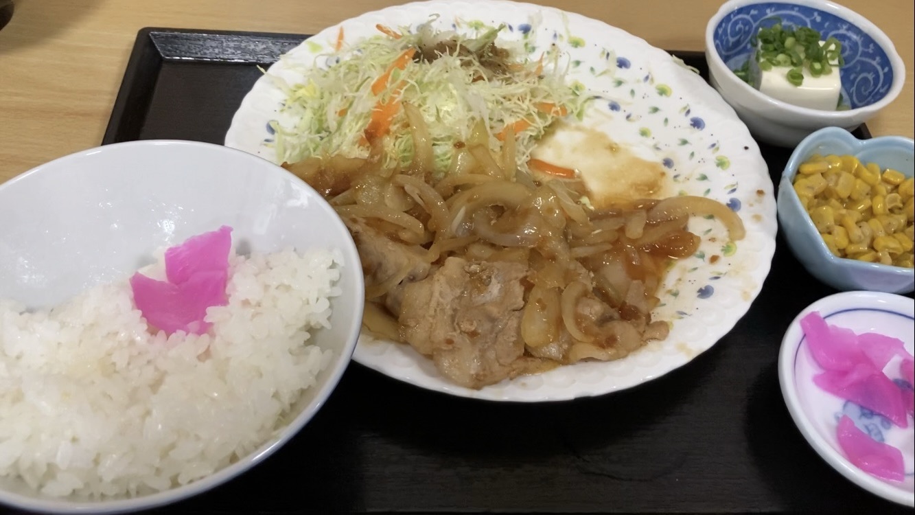 きぼし食堂の豚生姜焼き