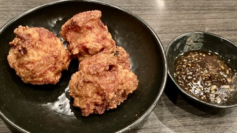 北海道らーめん奥原流久楽：白味噌らーめん＆ザンギ