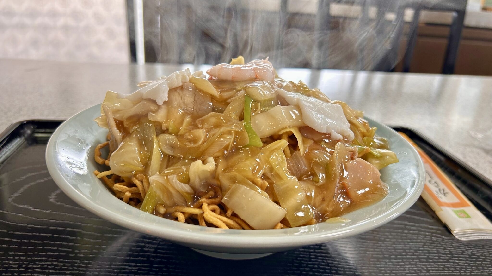 辰善(足立区北綾瀬)のカタヤキ(カタ焼きそば)