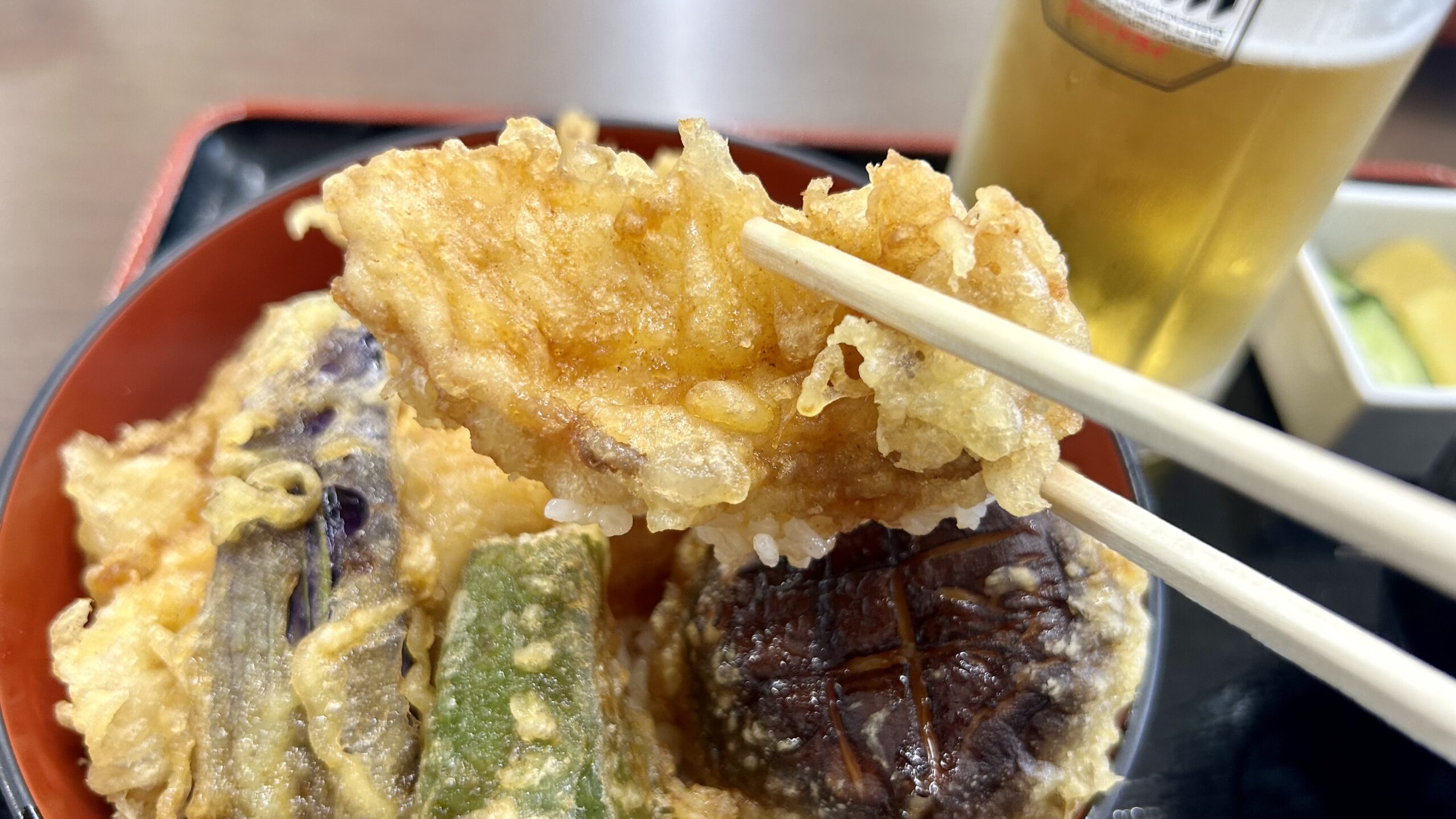 印旛沼漁協水産センターのナマズ天丼