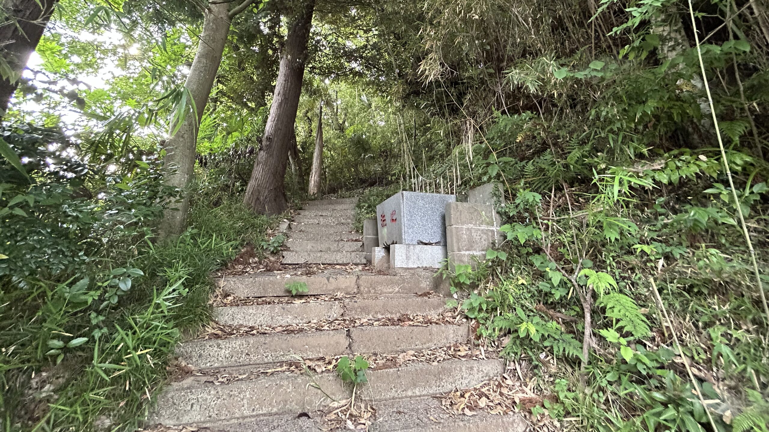 浅間神社に続く階段