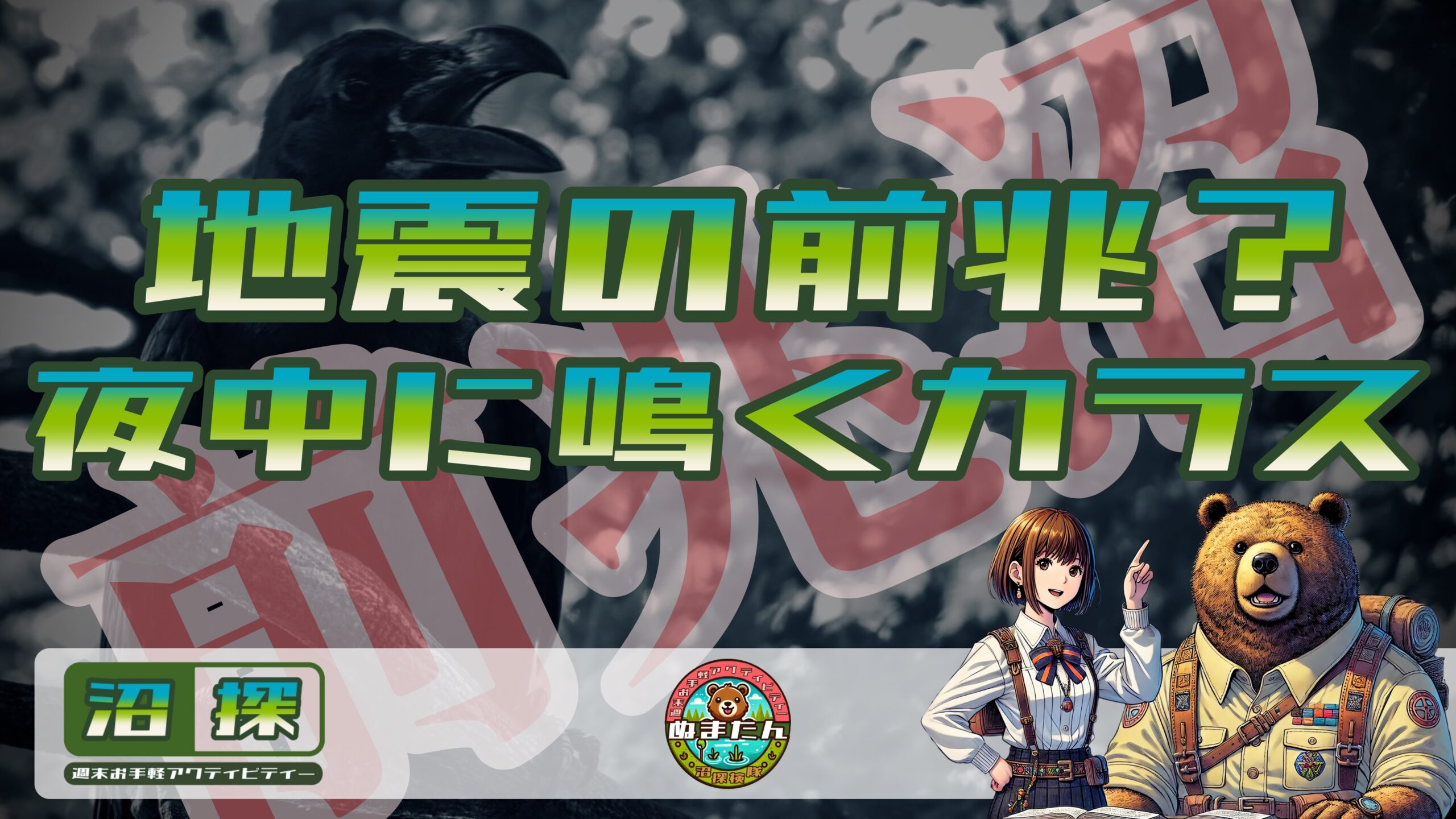 夜中にカラスが鳴くのは地震の前兆？